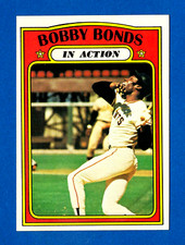 1972 TOPPS #712 BOBBY BONDS SAN FRANCISCO GIANTS IN ACTION HIGH NUMBER - NR MINT