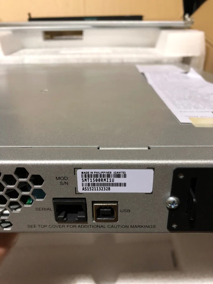 APC SMT1500RMI1U Smart-Ups 1500Va UPS - New in box - New cells - 12M RTB - Image 3 of 4