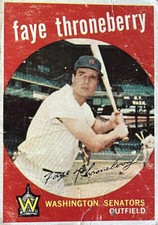 Faye Thornberry 1959 Topps Washington Senators baseball card (#534)