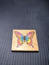 All Night Media 345E Butterfly Rubber Stamp New
