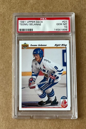 1991-92 Upper Deck Teemu Selanne RC Rookie Card #21 PSA 10 Gem Mint