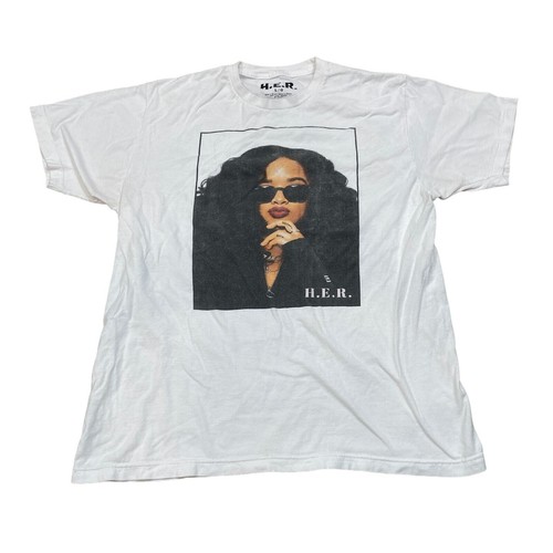 H.E.R. Basic Box Graphic Artist Singer Tee Shirt Men's Large
