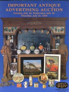 Collectible Antique Advertising Items Clocks Tins Signs - Pharmacy Beer / Book