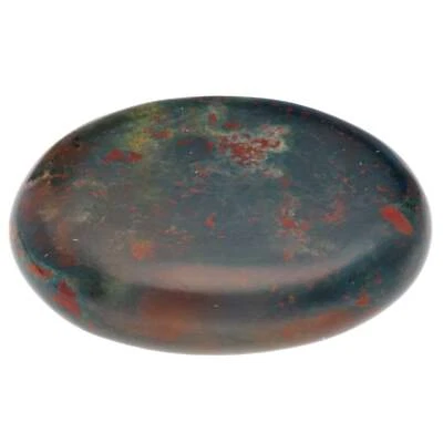 LEBENSQUELLE PLUS Heliotrope Disc Stone | Flat Gemstone Massage Stone Fidget