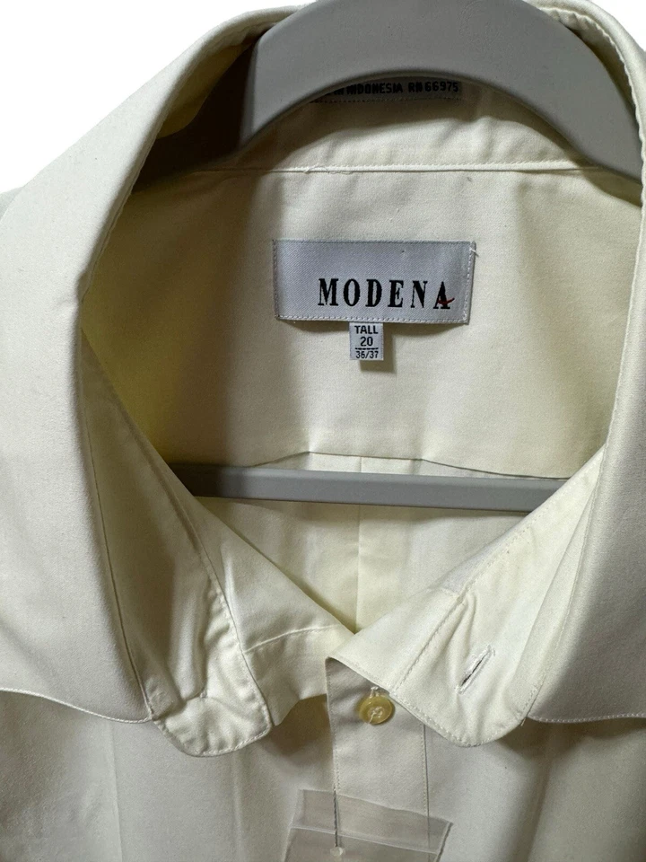 Camisa de Vestir Módena Crudo Pálido Nueva Alta 20 Mangas 36/37 Foto 2 de 4