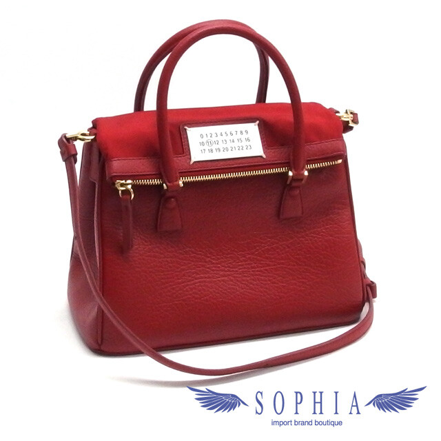 Maison Margiela 5Ac 2Way Handbag Red S56WD0071 | eBay
