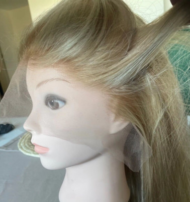 Dixie Blond 613/27 Highlights Glatt Ombre European 100% Echthaar Perücke