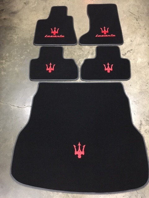 17+ Maserati Levante German Velour 5pcs Floor & Trunk Mats Best Quality MadeUSA