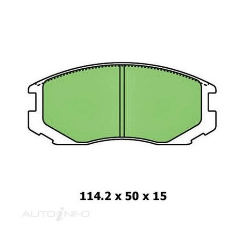 PROTEX Ultra Brake Pads - Front For MITSUBISHI LANCER 4G15 1998-2000 #DB1277CP - Picture 3 of 5