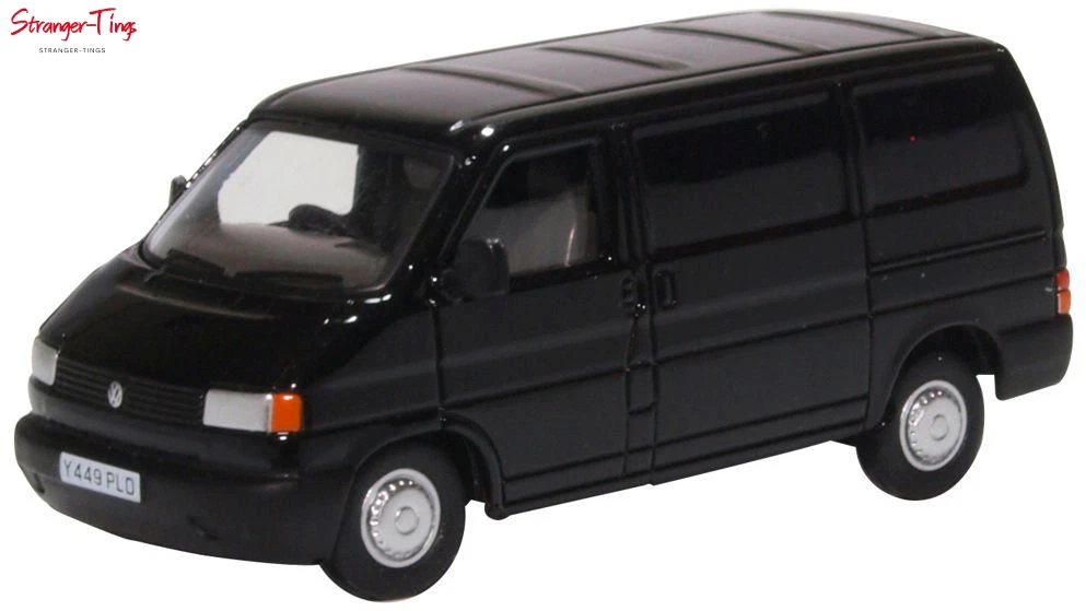 VANS Oxford Diecast VW T4 Van Black 1 76 Scale