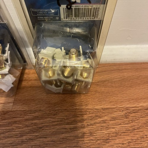 2 Leviton 40831-W QuickPort F-Type Connector White Video & Home Theater - Picture 4 of 4