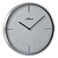 Atlanta Wanduhr Quarz 30 Cm MetallgehäUse, Index Ziffernblatt Silber - 4530/19