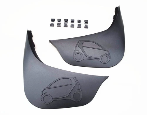 Genuine Front & Rear Splash Guards Mud Flaps For 2008-2015 Smart ForTwo W451 - Picture 5 of 10