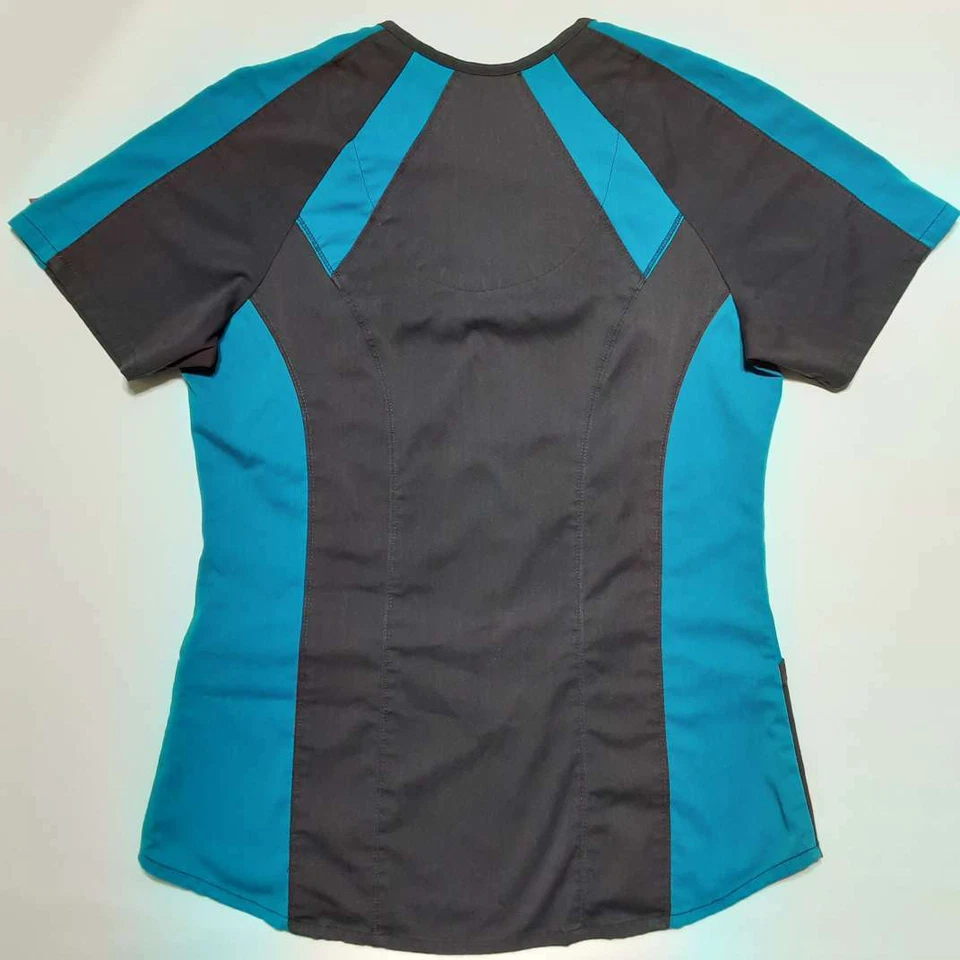 Greys Anatomy Barco Small Active+ Stretch Women Multicolor Scrub Top GVST003 - Image 3 of 4