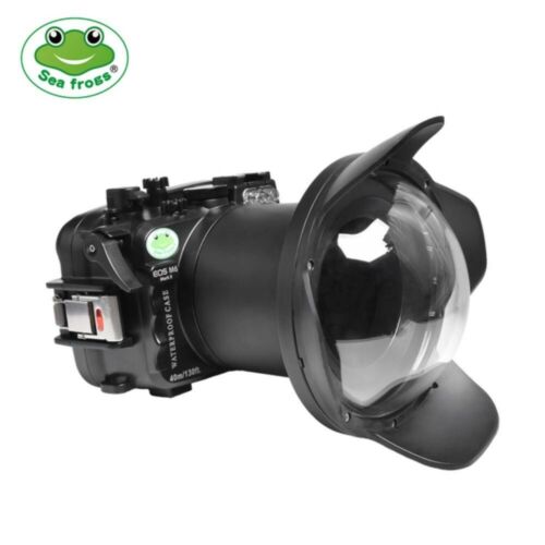 Seafrogs 40m Underwater Camera Housing with Dome Port For Canon EOS M6 Mark II - Afbeelding 1 van 9