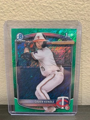 2025 Bowman Caden Kendle Chrome Green Shimmer Refractor 1st /99 Minnesota Twins