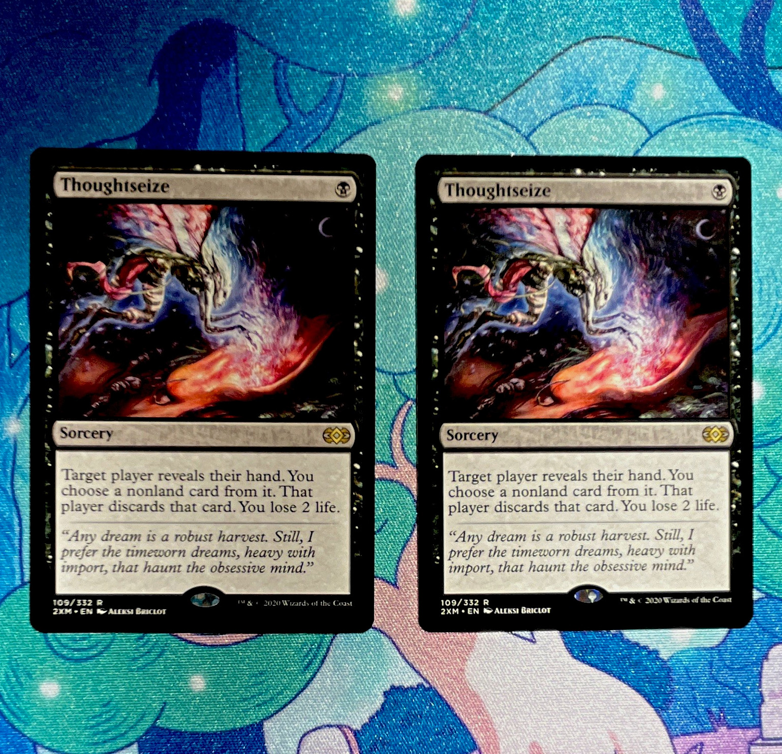 Magic: The Gathering 2x Thoughtseize 109/332 Double Masters 2020 Black LP
