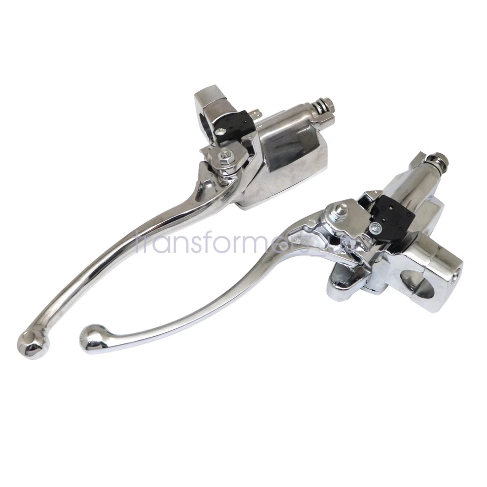 Palancas de embrague de cilindro maestro de freno cromadas para Suzuki Intruder 800 1400 1500 Foto 4 de 4
