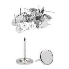 Silver Heavy Duty Thumb Tacks, Extra Long Push Pins for Upholstery, Carpets, ...