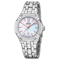 Jaguar Damenuhr Edelstahl silber Diplomatic Armbanduhr UJ1016/1 Rund Quarz Analo