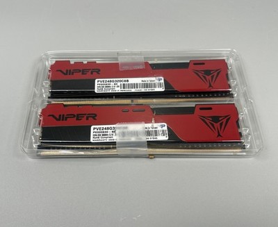 Patriot Viper Elite II 16GB 2x8GB DDR4 3200MHz Desktop RAM PVE248G320C8B TESTED