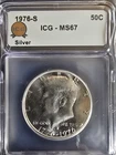 1976-S Kennedy Half Dollar Silver MS68 ICG