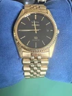 SEIKO SQ President 5Y23-8A69 Black Dial Watch Quartz Men Vintage Japanese
