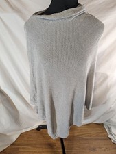 We Are AMMA Nursing Cover Womens OS Waffle Knit Cocoon Light Gray Luxury