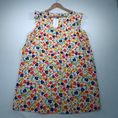 Christy Fashion geblümtes ärmelloses Etuikleid Gr. UK 14 Wildblumenmuster V-Ausschnitt