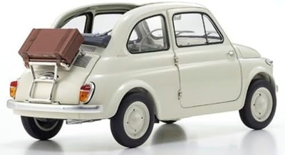 Kyosho Original 1/18 Fiat NUOVA 500 with Accessories (White
