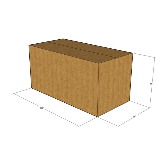 20 18x9x9 Kraft Braun Wellpappe Versandkartons 32 Stück Einwandig Neu - Bild 1 von 4