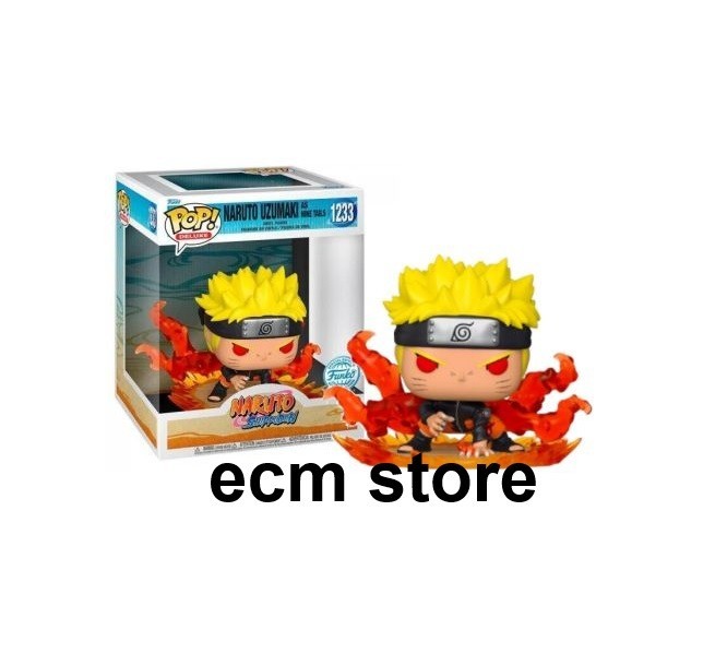 Figurine Funko POP Naruto Uzumaki en Neuf Queues 1233 Shippuden de 9cm