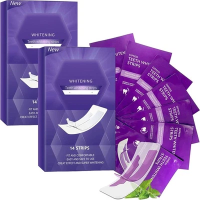 Whitening Strips for Yellow Teeth, Purple Teeth Whitening Strips,