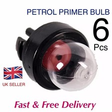 6 X FUEL PRIMER BULB PUSH FIT WALBRO CHAINSAW STRIMMER TRIMMER