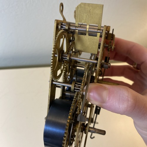 Gilbert Rear Mount Clock Movement 5 1/3 For Parts Or Restoration - Picture 7 of 16