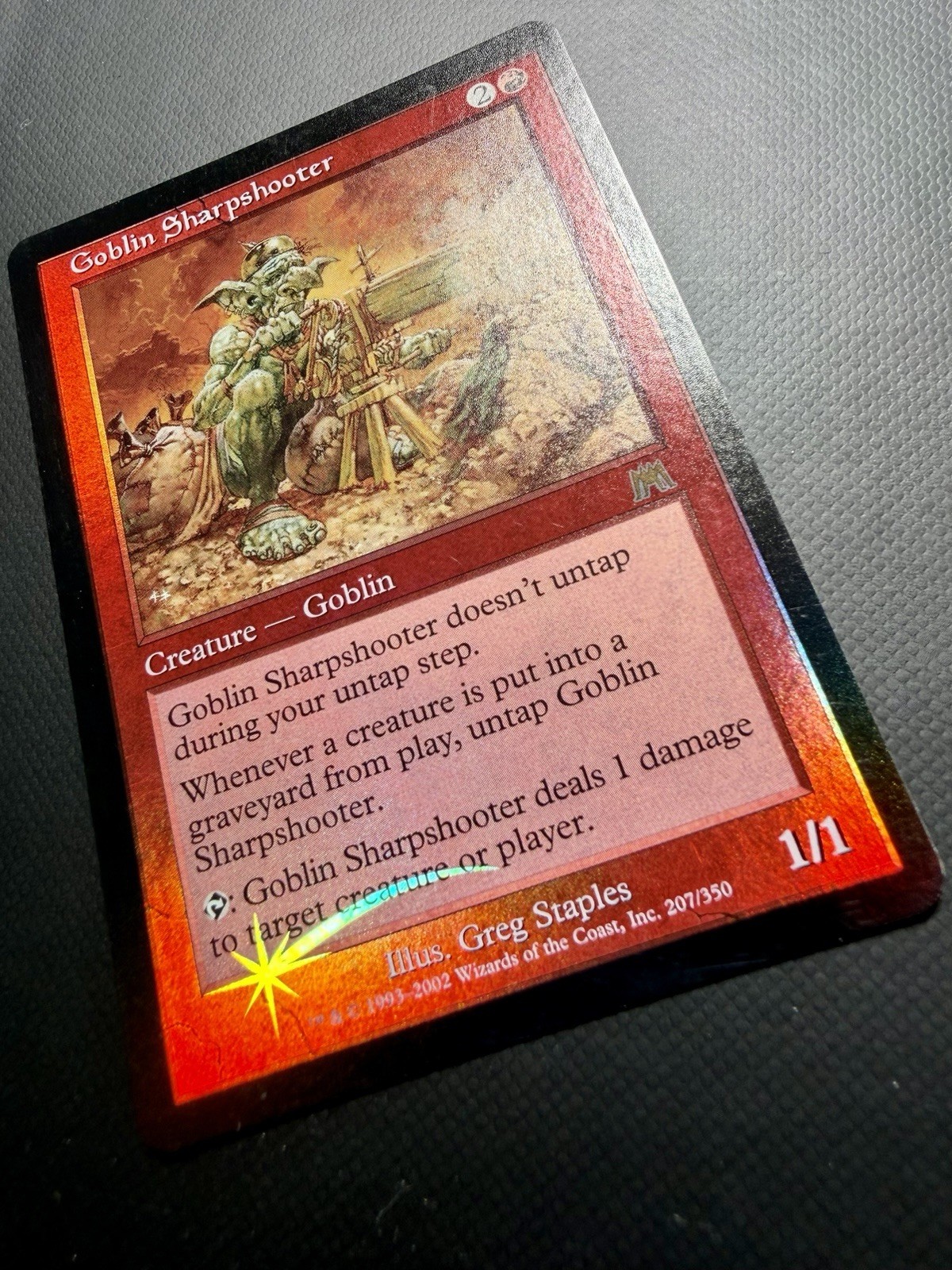 2002 Magic The Gathering MTG Onslaught #207/350 Goblin Sharpshooter Foil LP