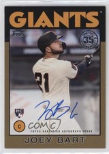2021 Topps 1986 Baseball Series 2 Gold 22/50 Joey Bart #86B-JB Auto 10a4