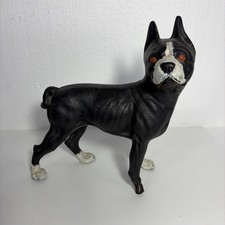 Vintage Cast Iron Boston Terrier Dog Door Stop 10"