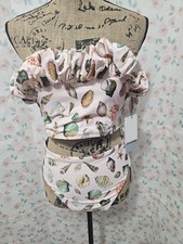 ANTONIO MELANI, WOMEN'S NEW MULTI-COLOR 2PC RUFFLED BIKINI W/SHELLS, SIZE XL