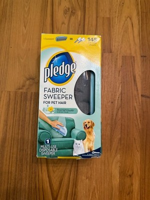 New Pledge Fabric Sweeper Pet Hair Discontinued Self-Cleaning Multi-Use Tool