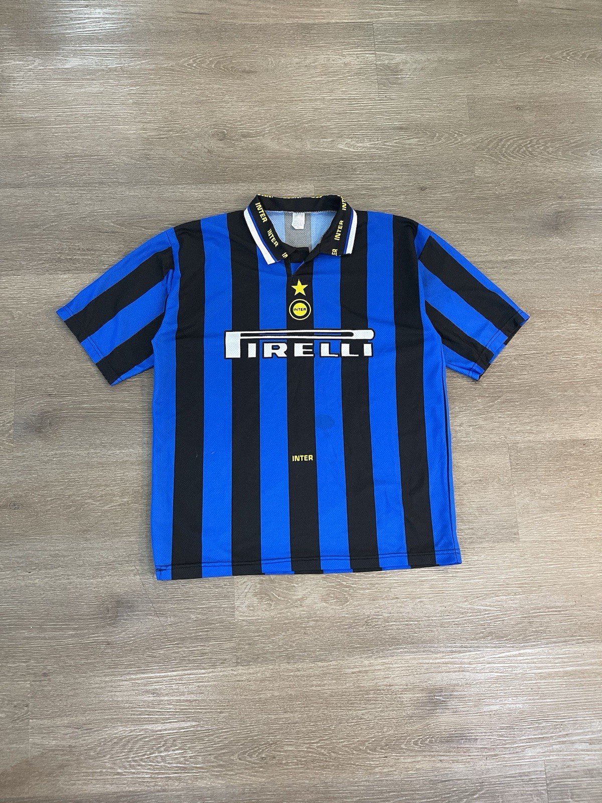 VTG Inter Milan Ronaldo #10 Jersey 90s/00 Pirelli Home Mens XL Made In Italy