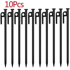 10 x 30cm Long Heavy Duty Gazebo Tent Pegs Commercial Grade Steel Marquee Stakes