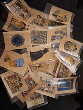 Lot of 500 Handmade Real Egyptian Papyrus Painting size 4" X 6" 10 X 15 cm 