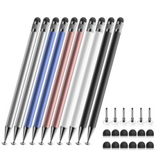 Bopomofo Stylus 10 Pcs,2-in-1 Stylus Pen for Touch Screen,High Precision and ...