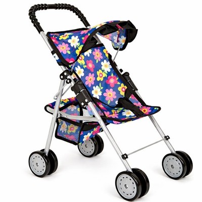 My First Doll Stroller for Kids   Foldable Baby Toy Doll Stroller with Safety Be