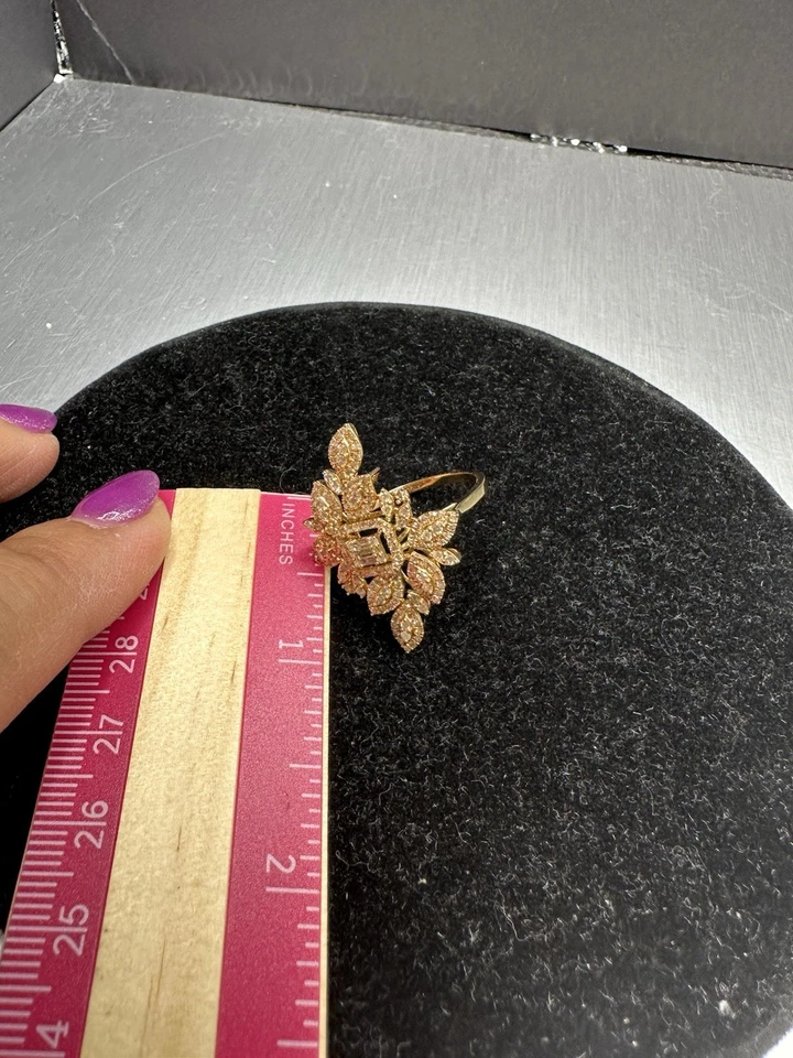 18k Gold Diamond Cocktail Ring - Image 4 of 4