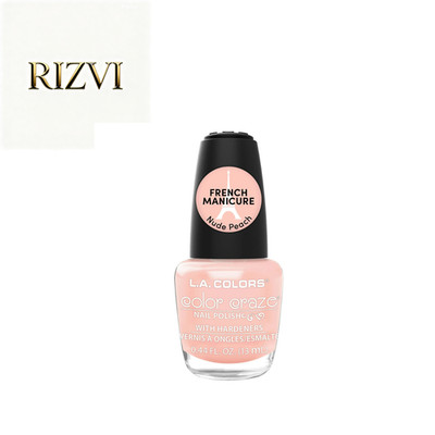 L.A. COLORS Color Craze Nail Polish, French Manicure, Nude Peach, 0.44 fl oz