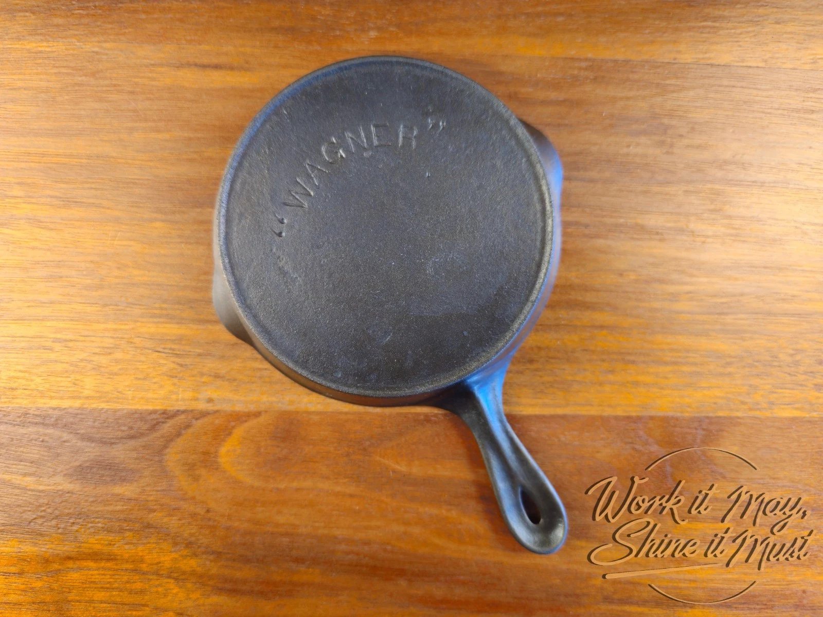 Wagner Toy Vintage Restored Cast Iron Skillet "Arc Logo"