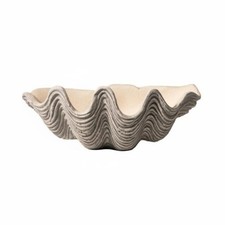Clamshell Decor Bowl Natural Luster Shell Art Piece Beach Themed for Hotel