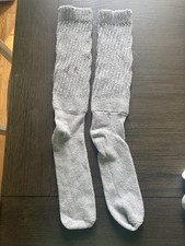 Vintage Womens Gray Slouch Socks Size 9-11